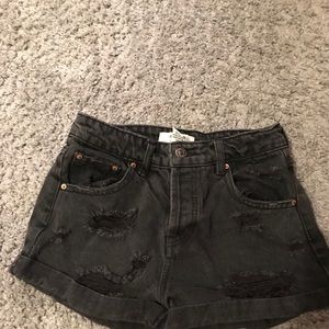 Black Distressed Forever 21 Shorts.